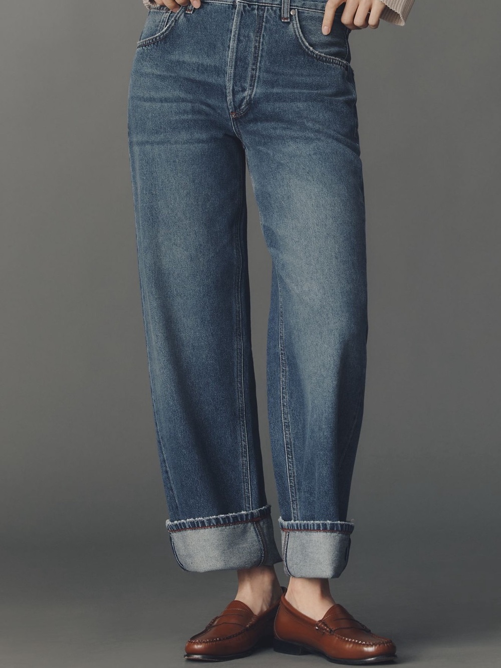 Pilcro 28 Baggy Beau Boyfriend Mid-Rise Relaxed Jeans - Picture 5 of 8